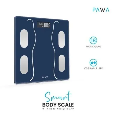 Pawa Smart Body Scale With Body Analysis App &ndash; Blue